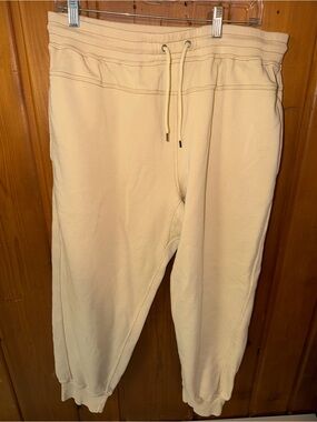 FP Movement by Free People Cream Drawstring Joggers